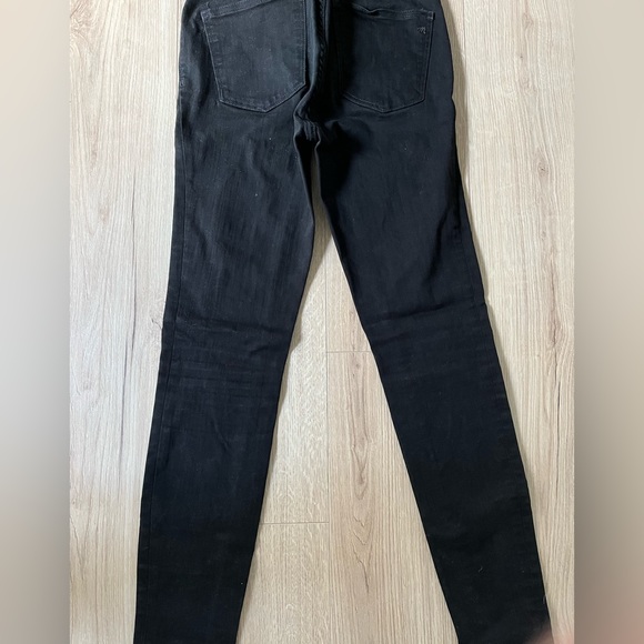 Madewell 9” Skinny High Rise Black Jeans Size 26 - Picture 3 of 5
